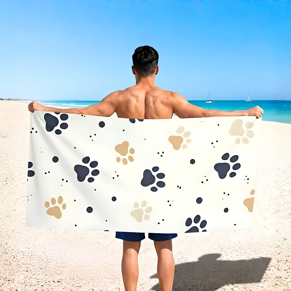 Paw Drift Beach Towel