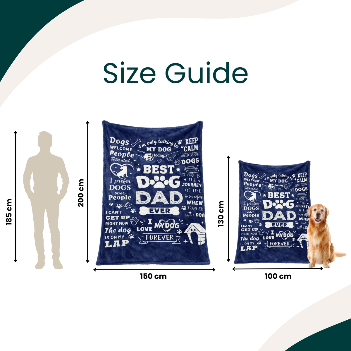 Best Dog Dad Blanket