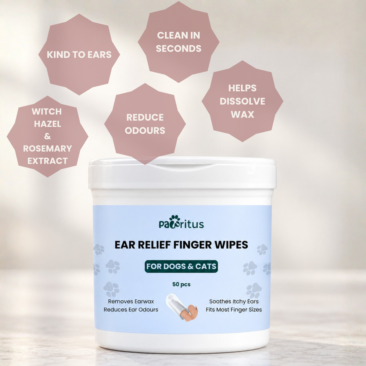 Ear Relief Finger Wipes