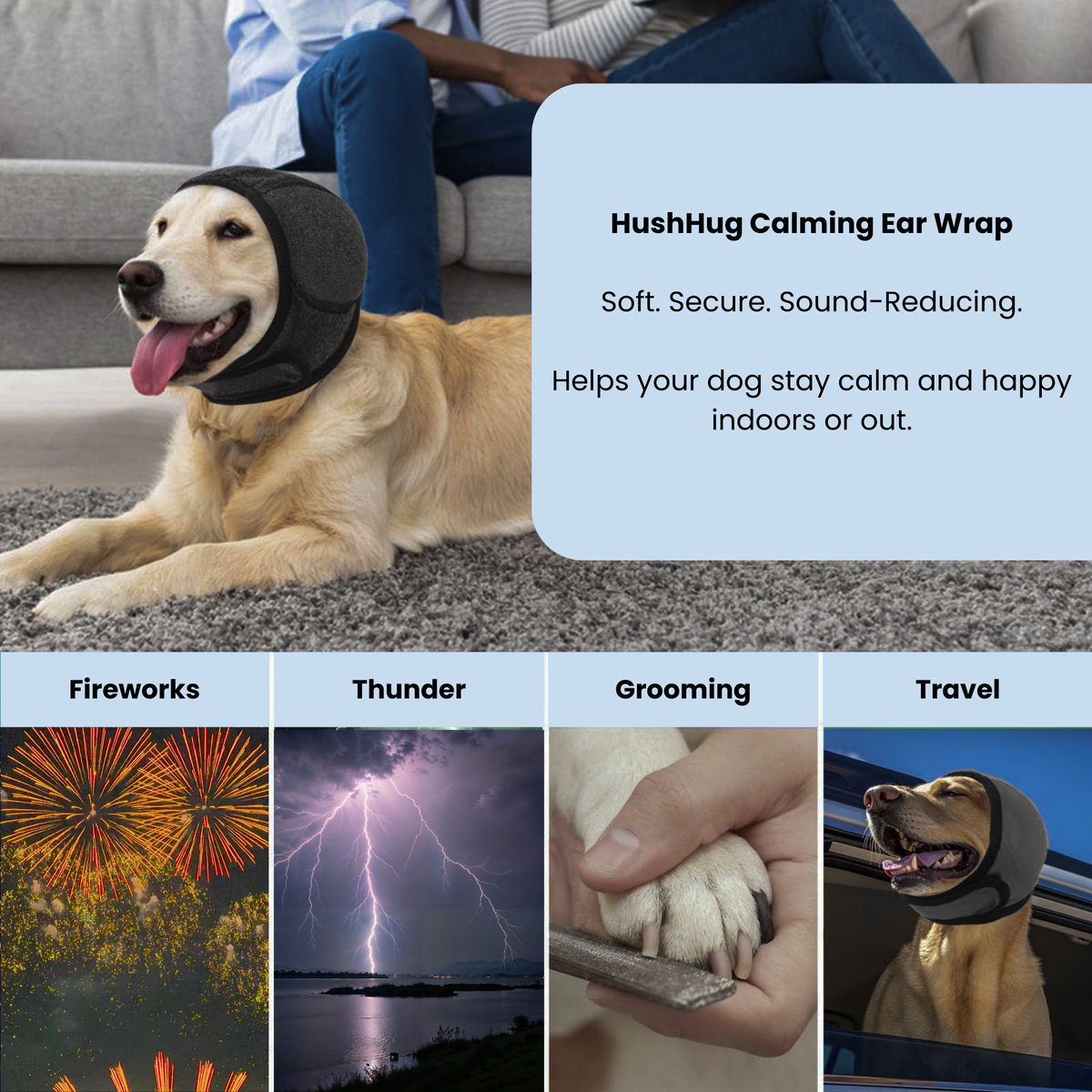 HushHug Calming Ear Wrap