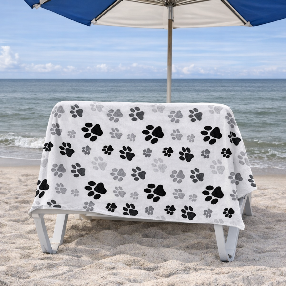 Monochrome Beach Towel