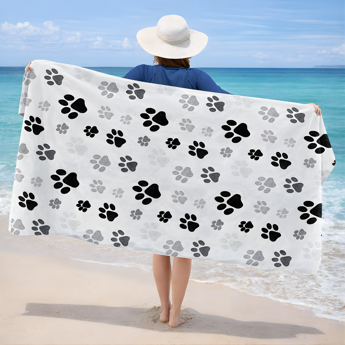 Monochrome Beach Towel