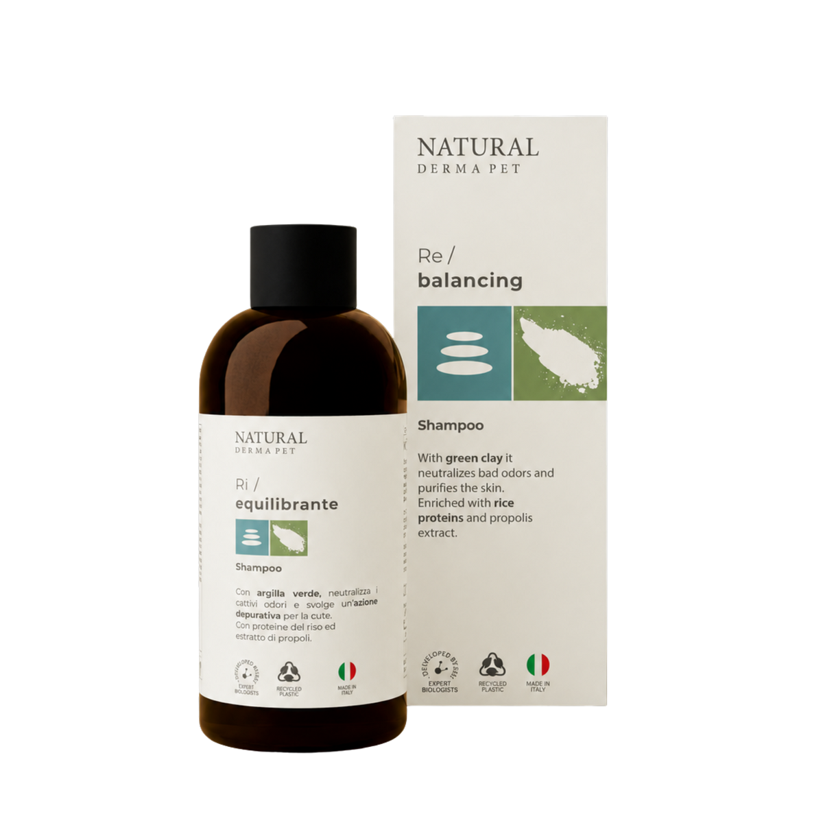 Brightening & Rebalancing Coat Shampoo with Green Clay & Propolis