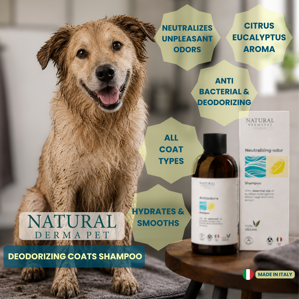 Deodorizing Coat Shampoo with Citrus & Eucalyptus