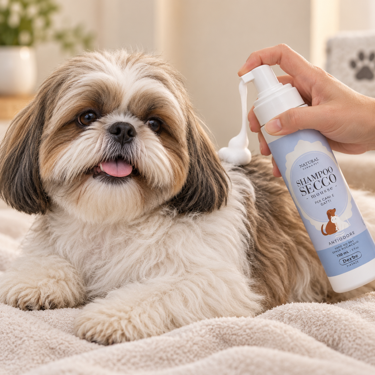 No-Rinse Anti-Odour Dry Shampoo Mousse