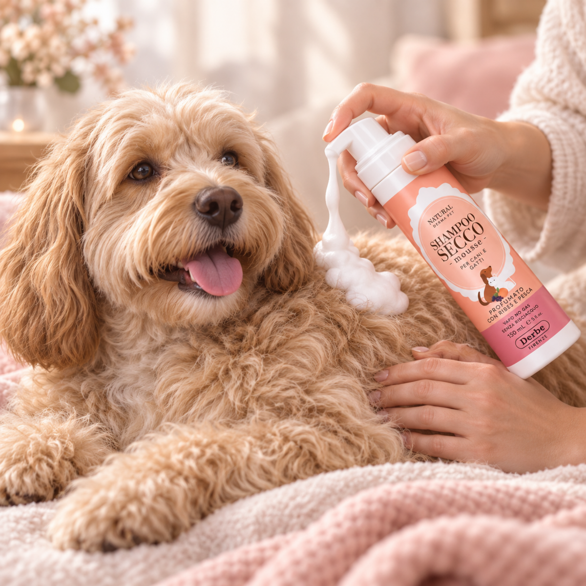 No-Rinse Dry Shampoo Mousse Blackcurrant & Peach