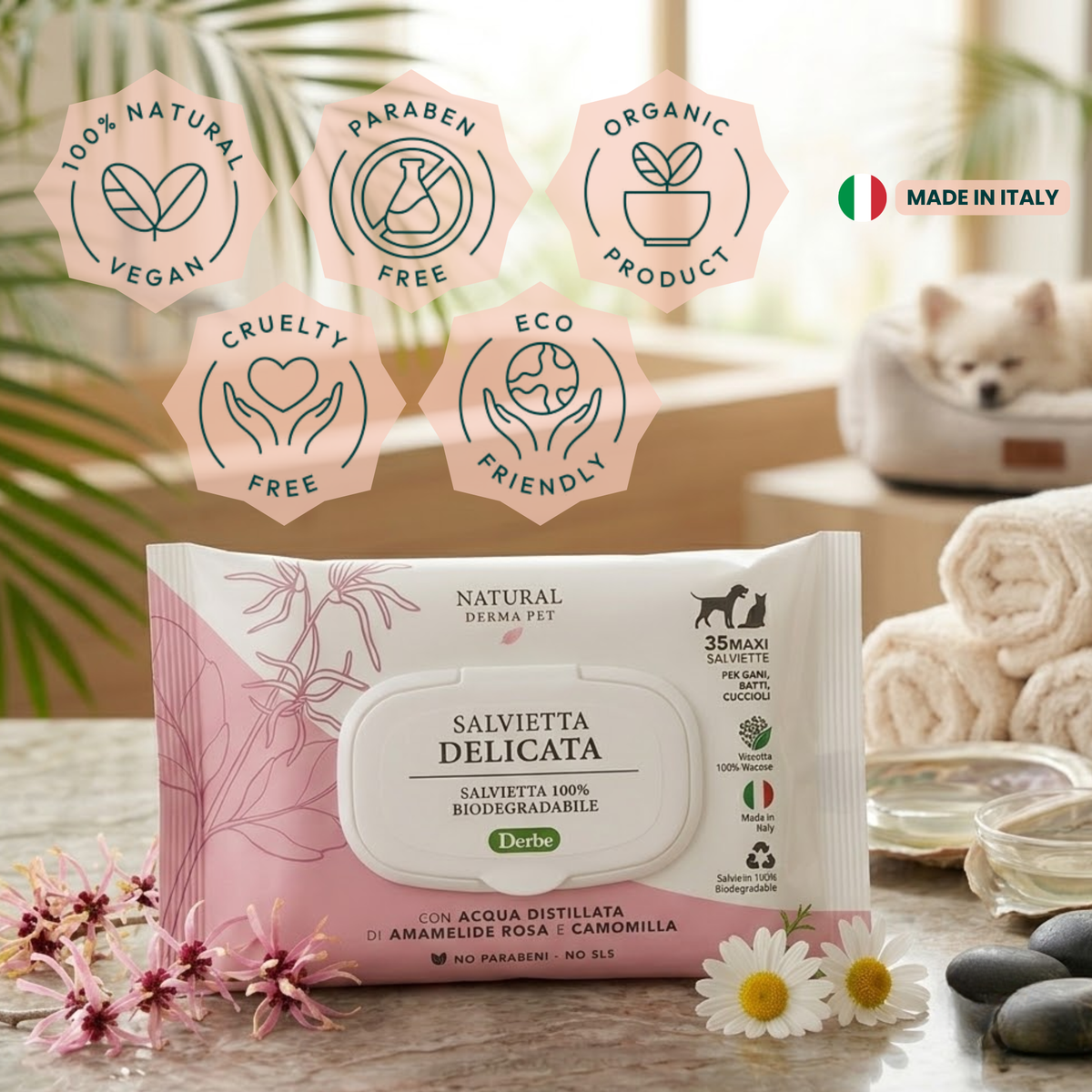 Sensitive Coat Cleansing Wipes (Fragrance-Free)