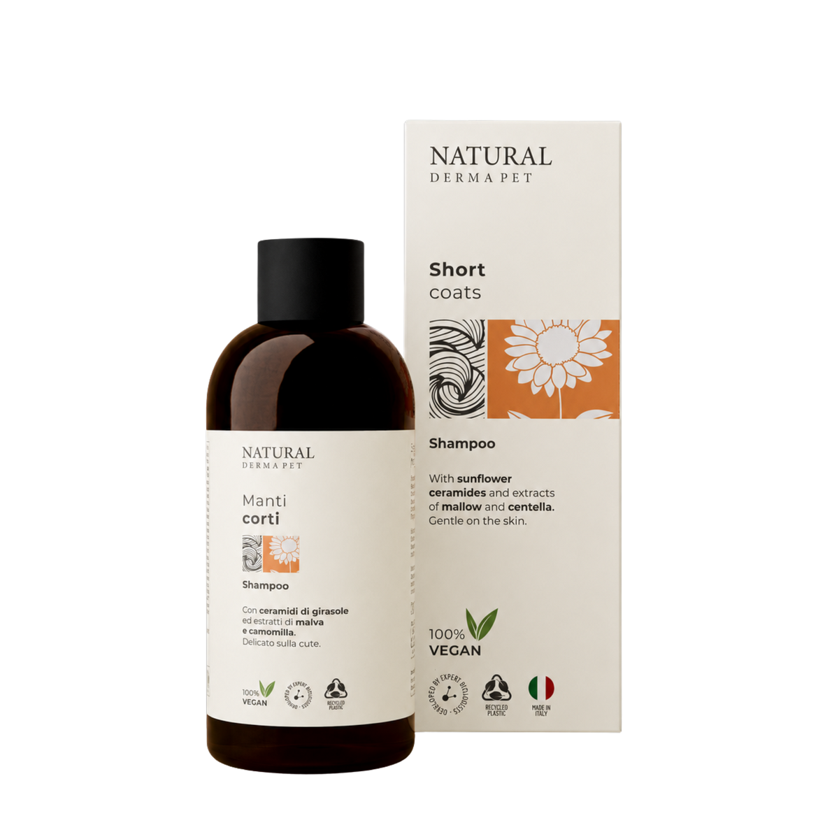 Short Coat Nourishing Shampoo with Sunflower Ceramides & Mallow Extract