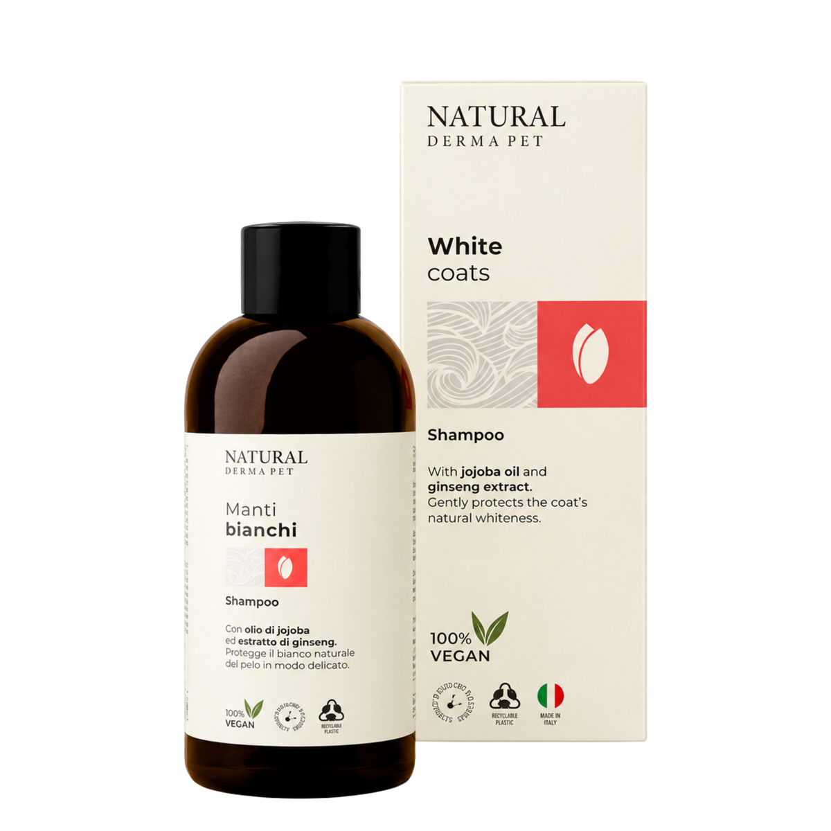 White Coats Brightening Shampoo with Jojoba Oil & Ginseng