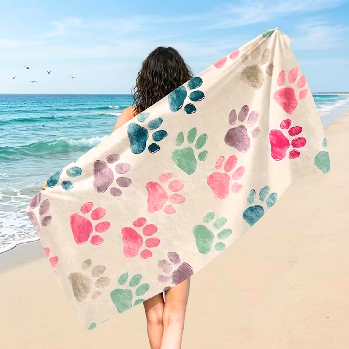 Pastel Bloom Beach Towel