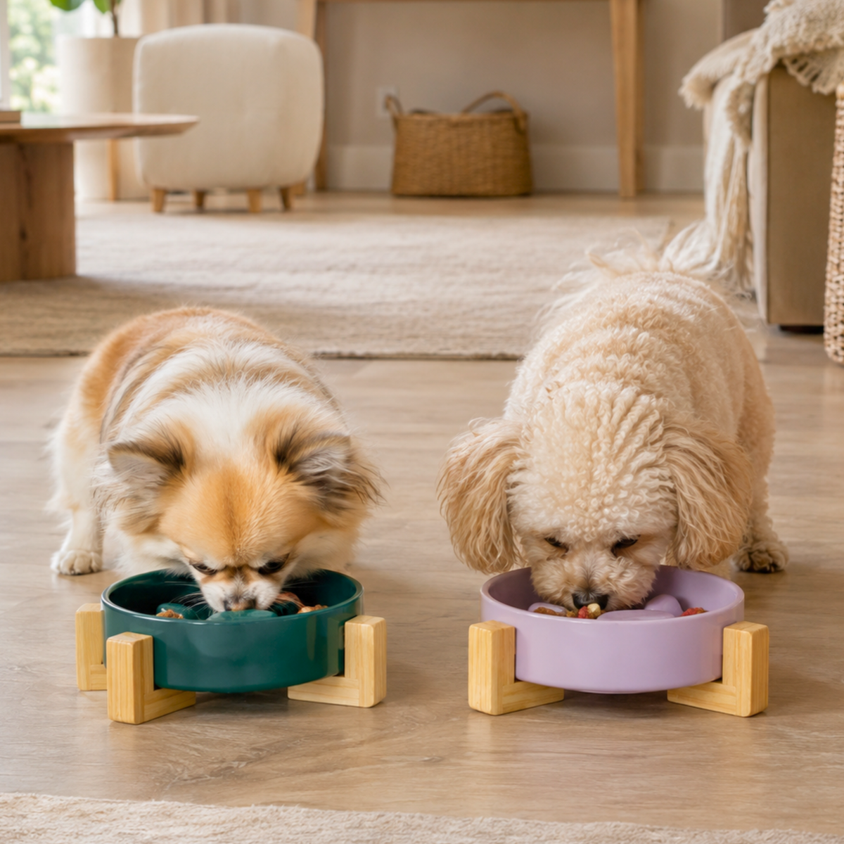 PawNest Slow-Feeder Bowl
