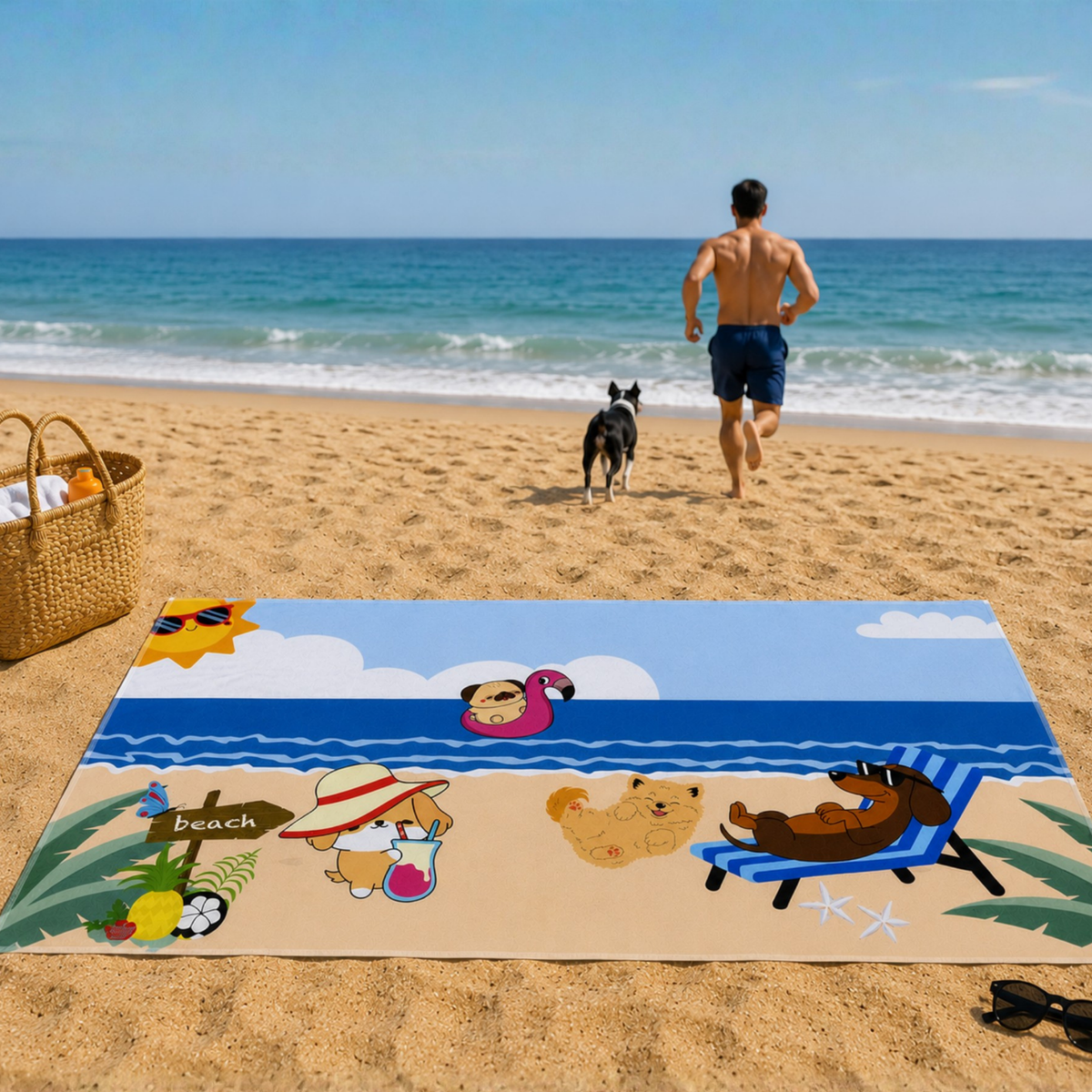 Sand & Smiles Beach Towel