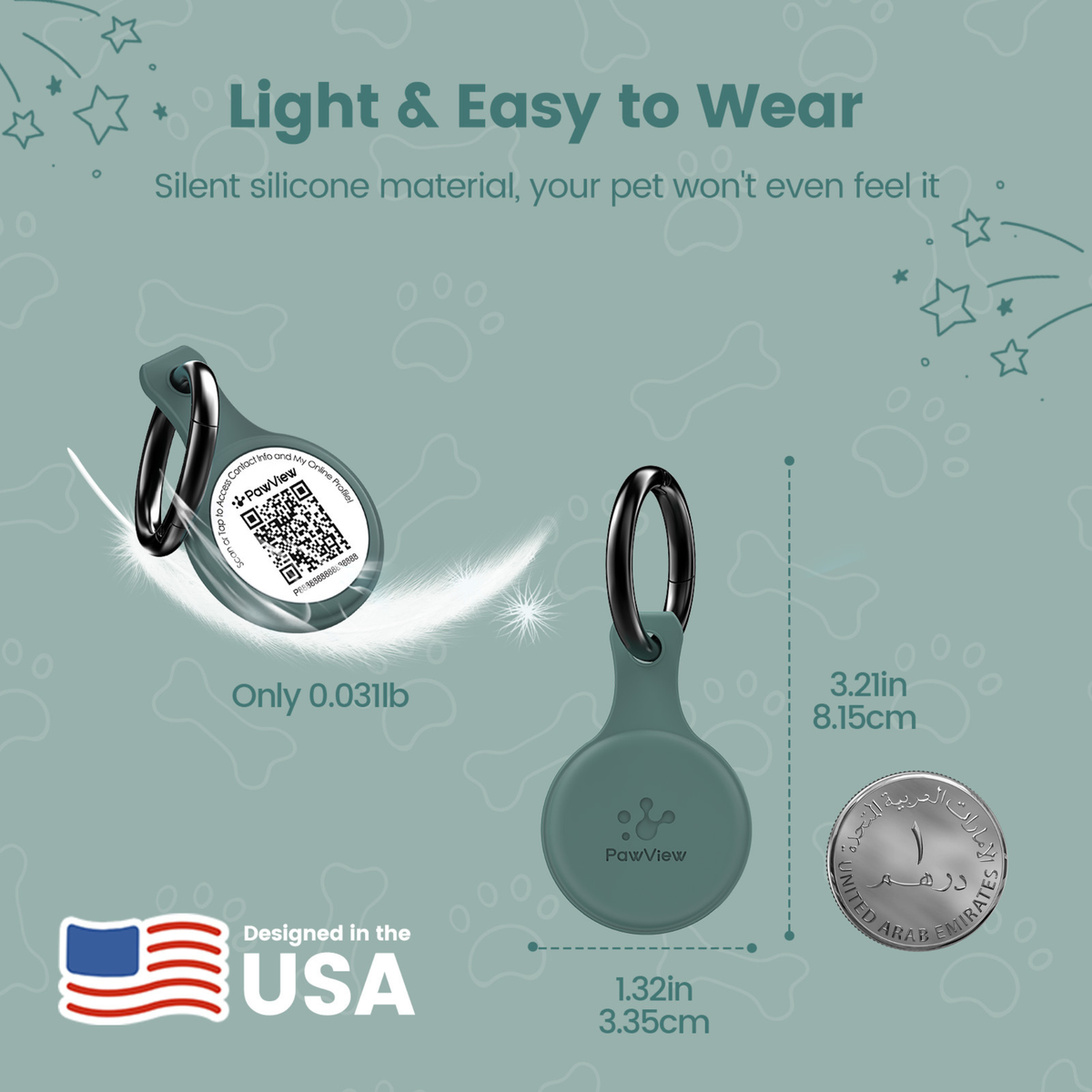 Anti-Loss Smart Pet ID Tag - NFC & QR Code