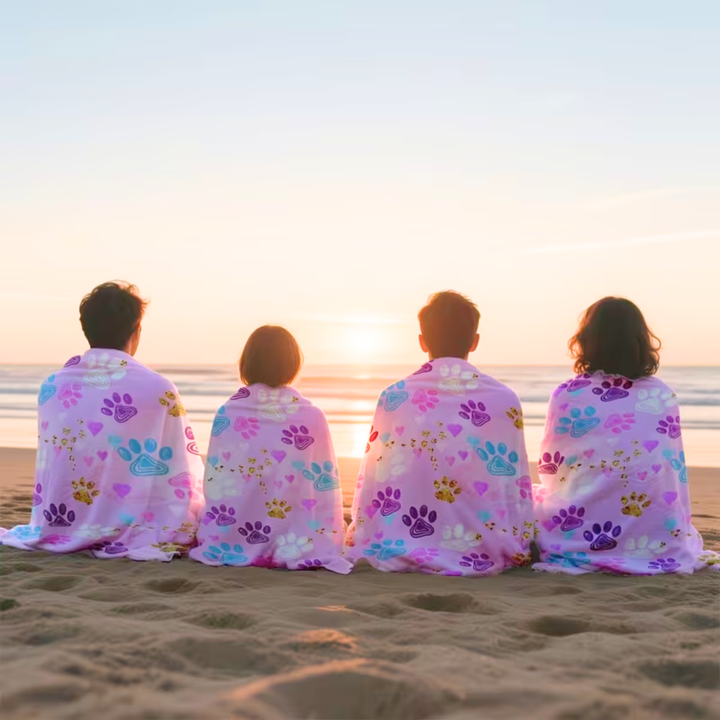 Berry Paw Beach Towel
