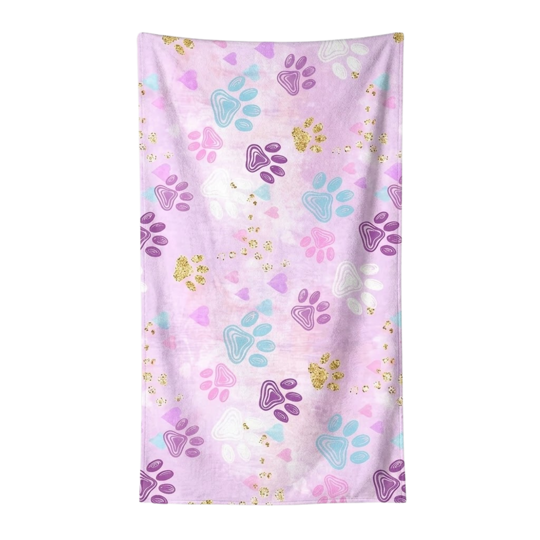 Berry Paw Beach Towel