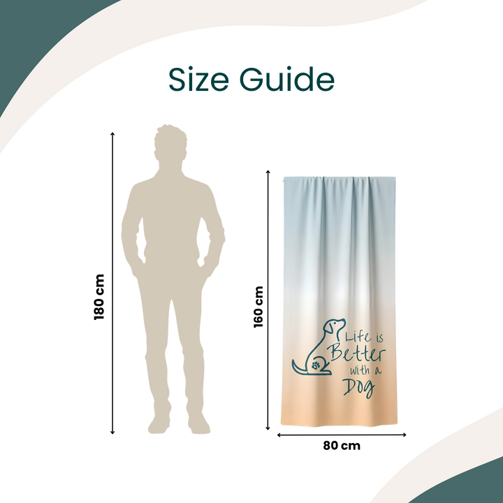 Better with a Dog Beach Towel