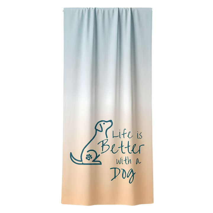 Better with a Dog Beach Towel