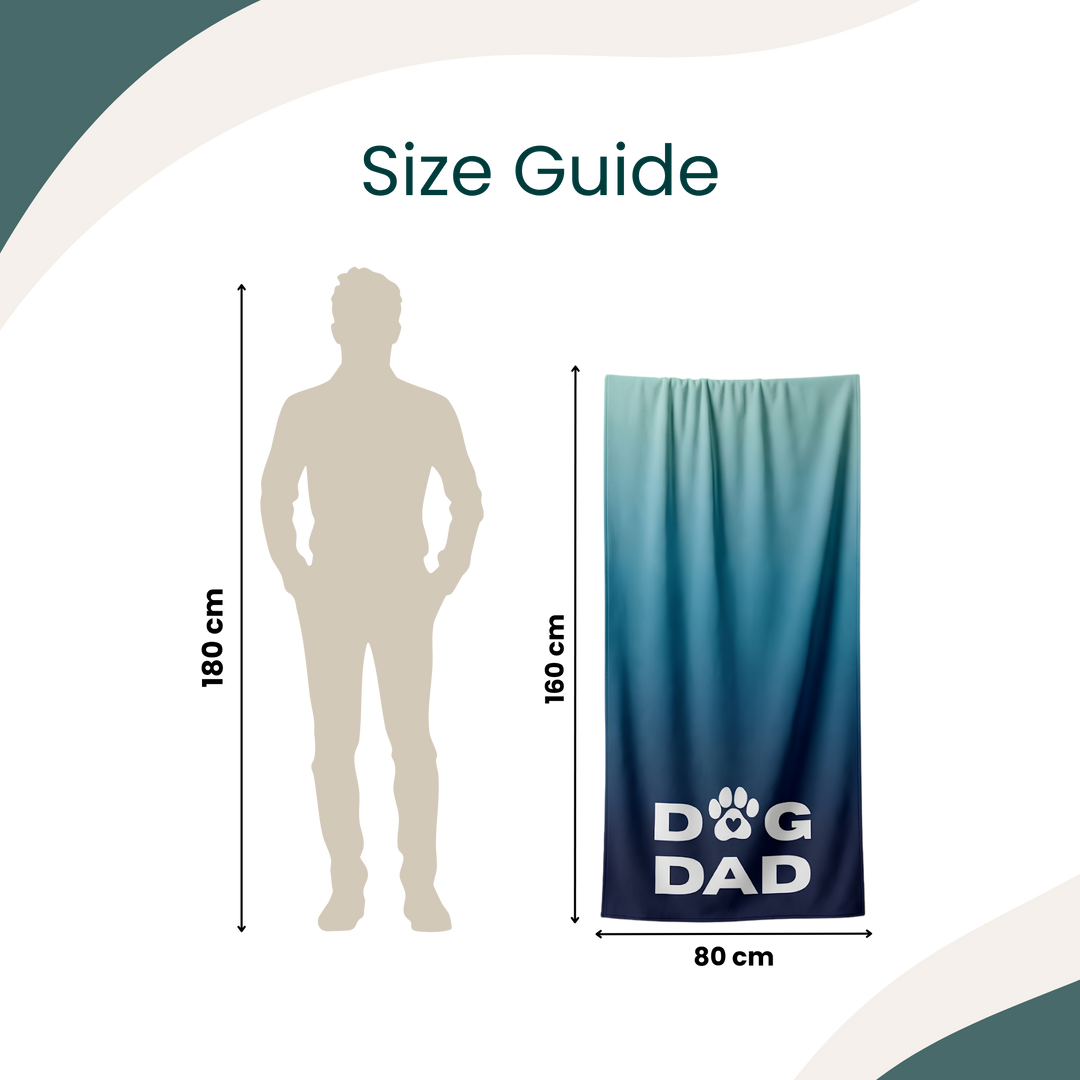 DOG DAD Beach Towel