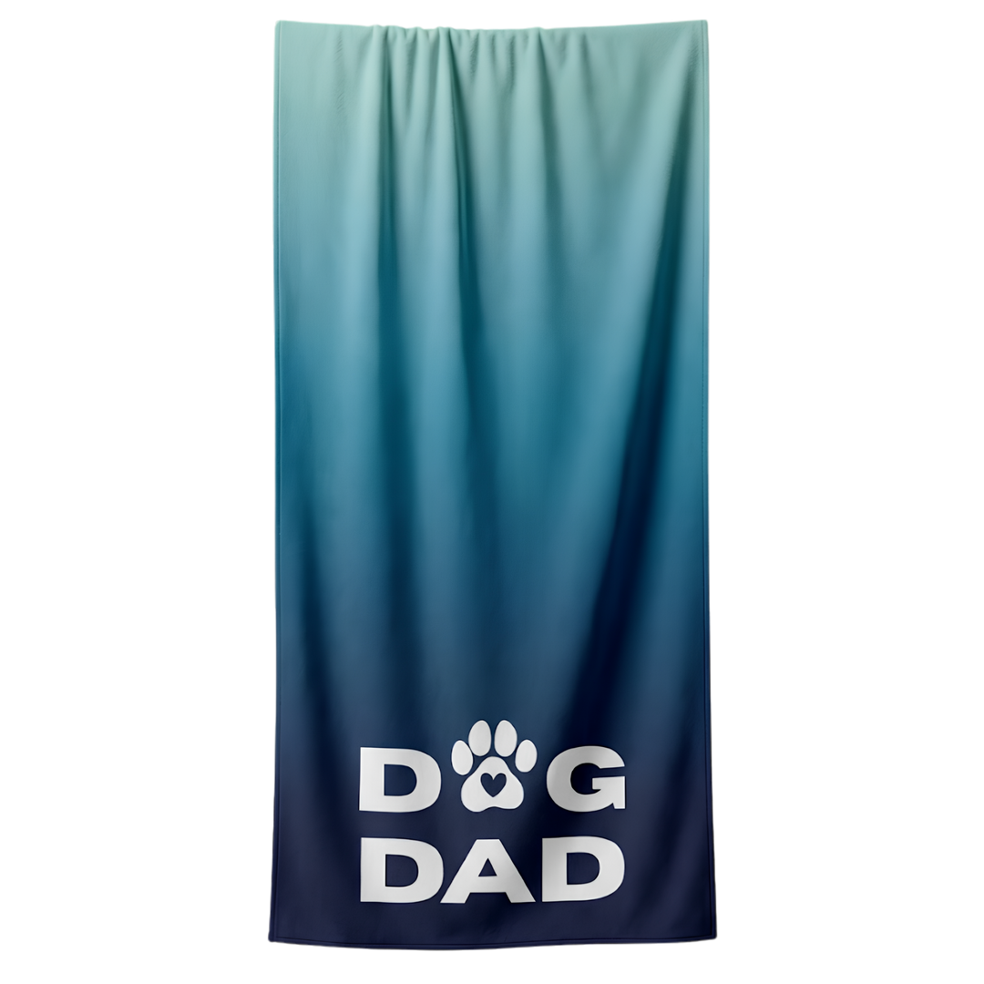 DOG DAD Beach Towel