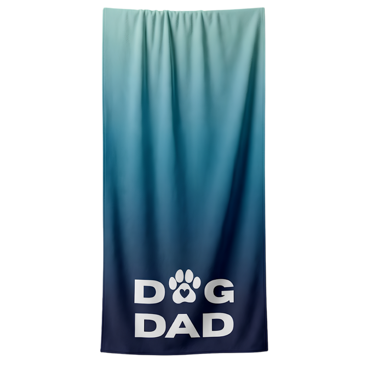 DOG DAD Beach Towel