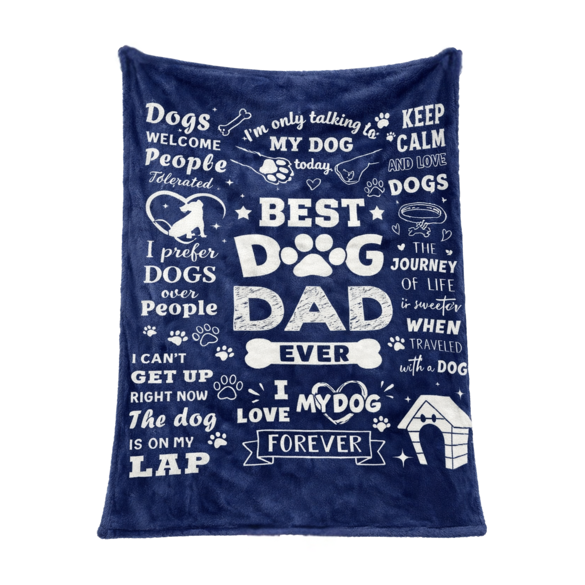 Best Dog Dad Blanket