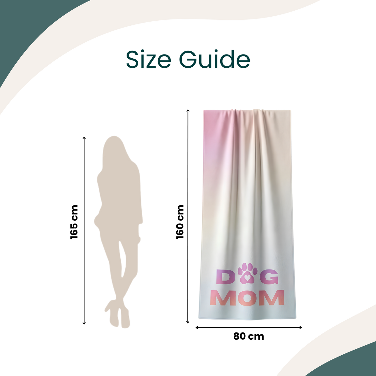 DOG MOM Beach Towel