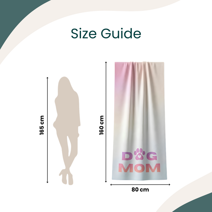 DOG MOM Beach Towel