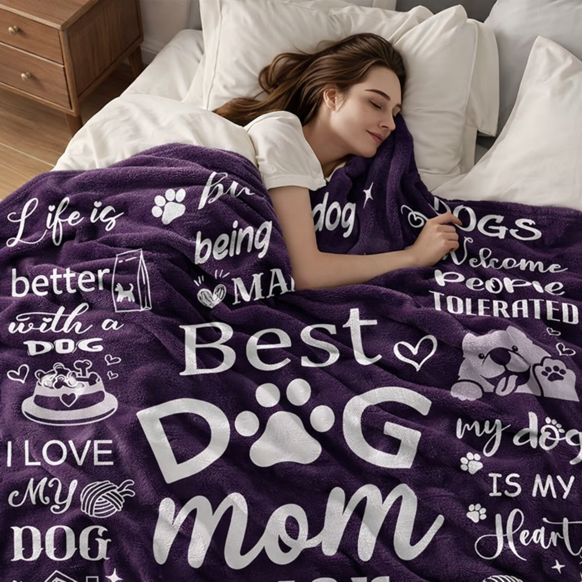 Best Dog Mom Blanket