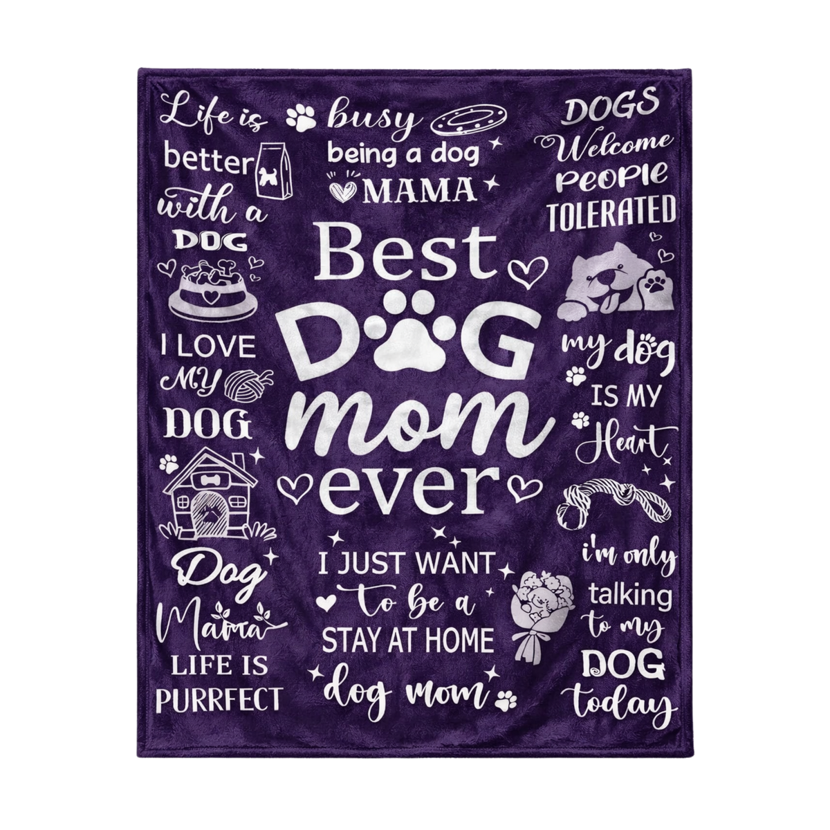 Best Dog Mom Blanket