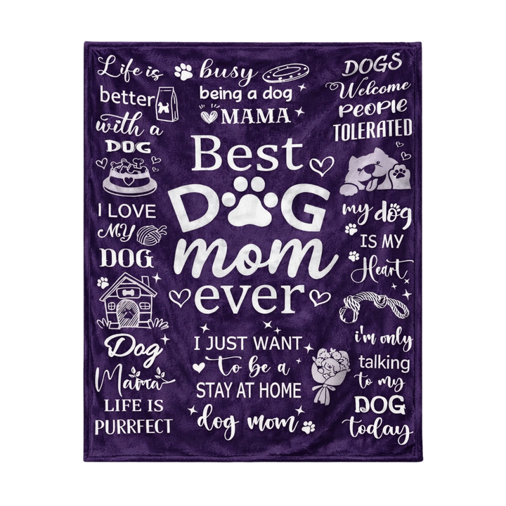 Best Dog Mom Blanket
