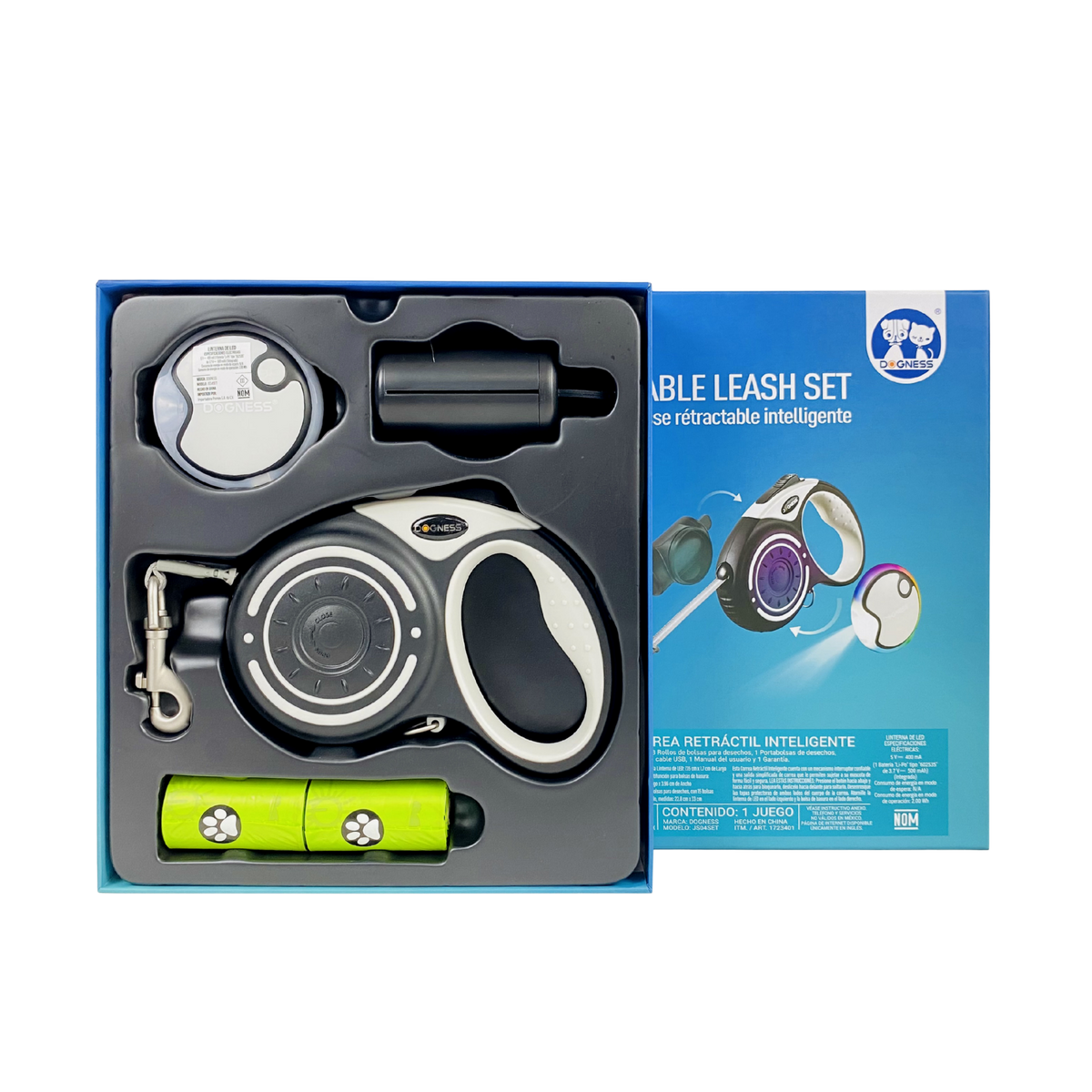 Smart Retractable Leash Set