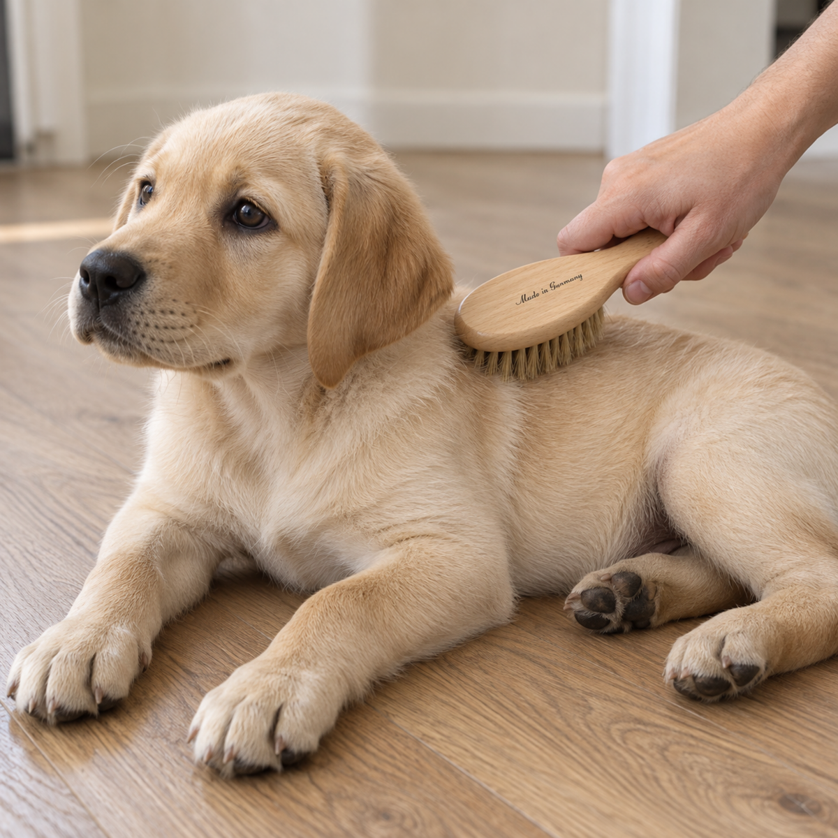 Natural Bristle Puppy Brush