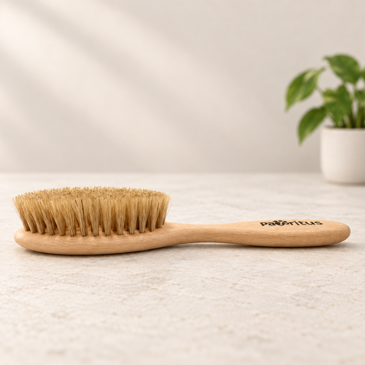 Natural Bristle Puppy Brush