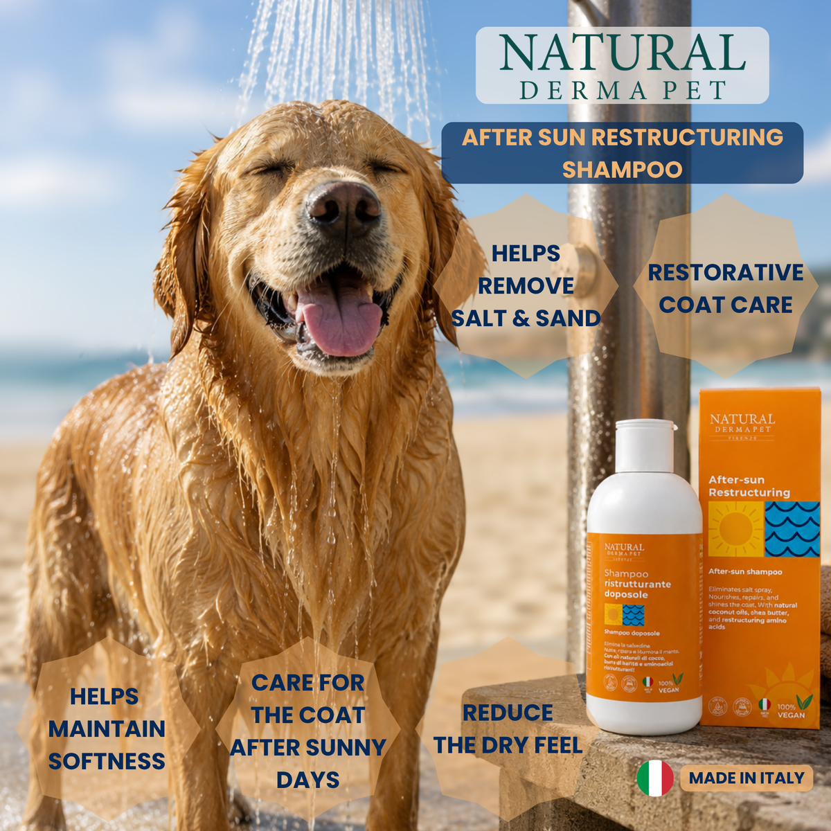 After-Sun Restructuring Shampoo with Coconut Oil & Shea Butter