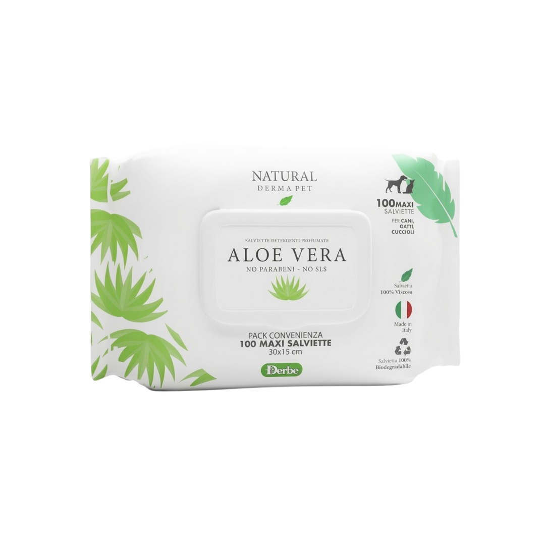 Aloe Vera Refreshing Cleansing Wipes (pH Balanced)