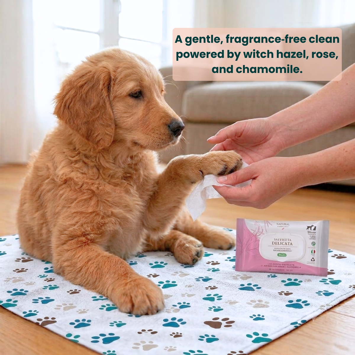Sensitive Coat Cleansing Wipes (Fragrance-Free)