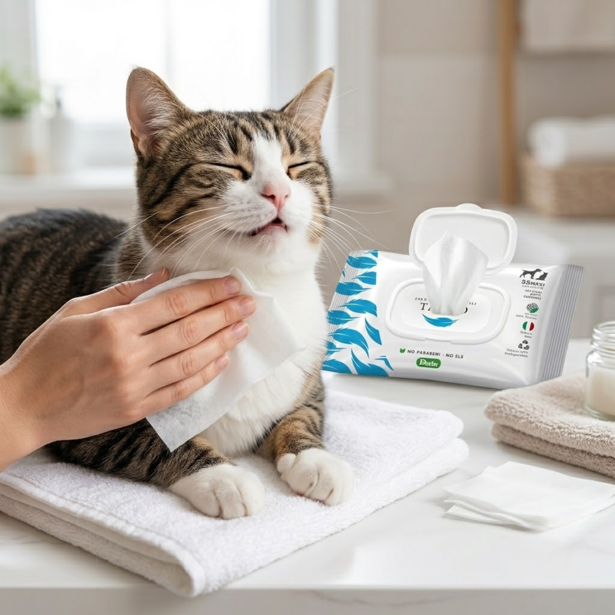 Talcum-Scent Coat Cleansing Wipes