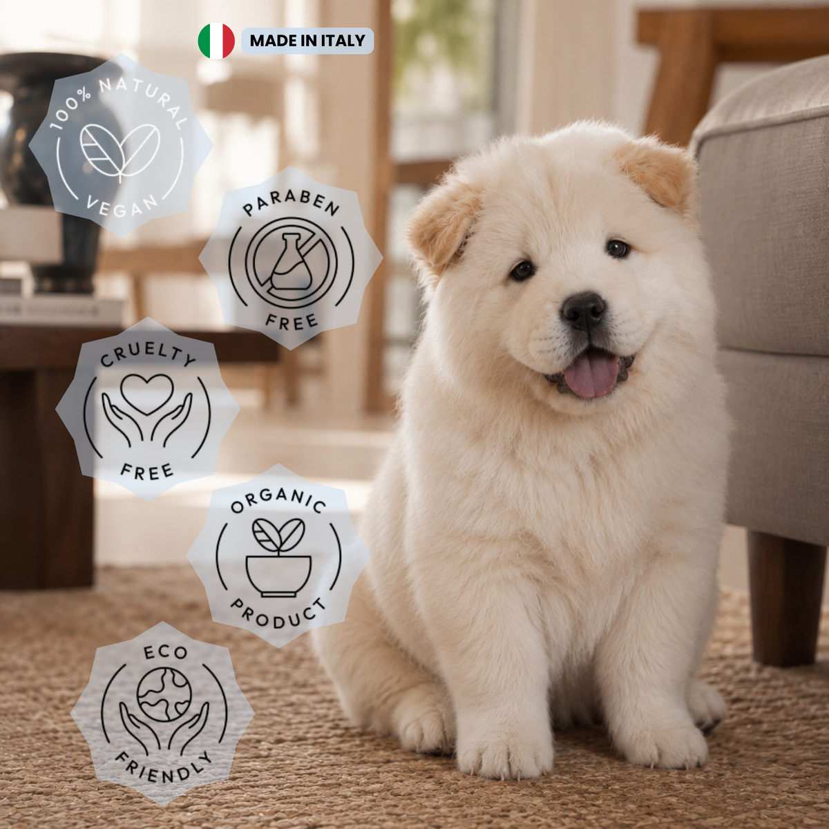 Ultra‑Gentle Deodorizing Puppy Shampoo with Rice Protein & Chamomile