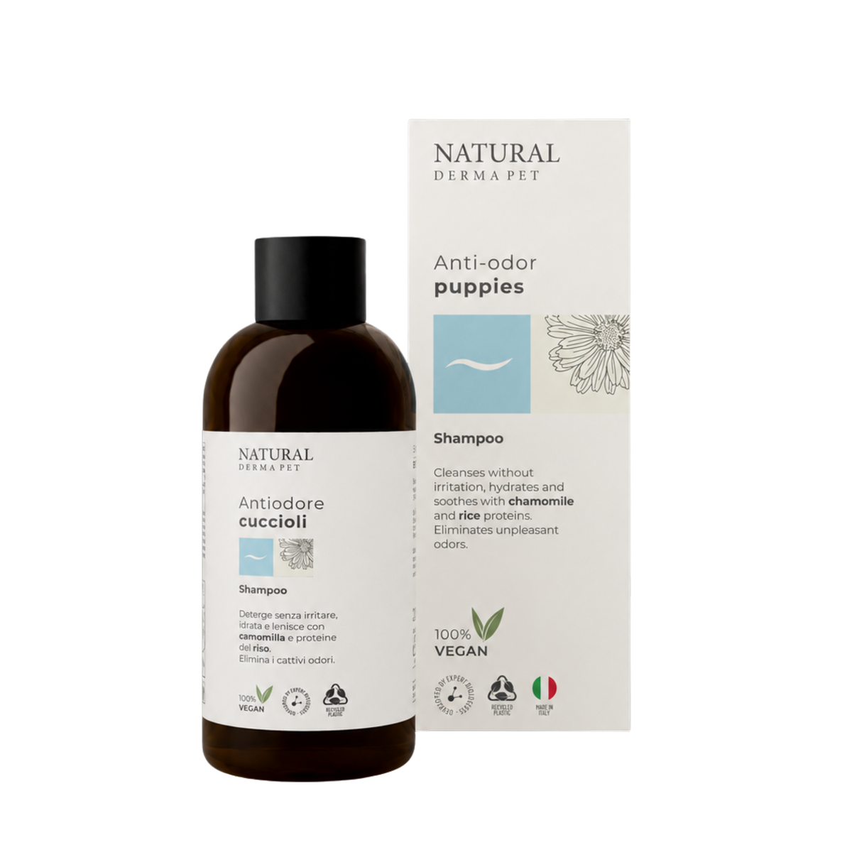 Ultra‑Gentle Deodorizing Puppy Shampoo with Rice Protein & Chamomile