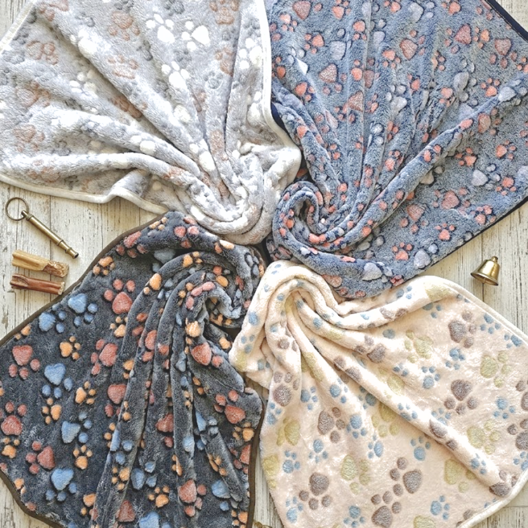 PawPrint 4-Pack Blankets