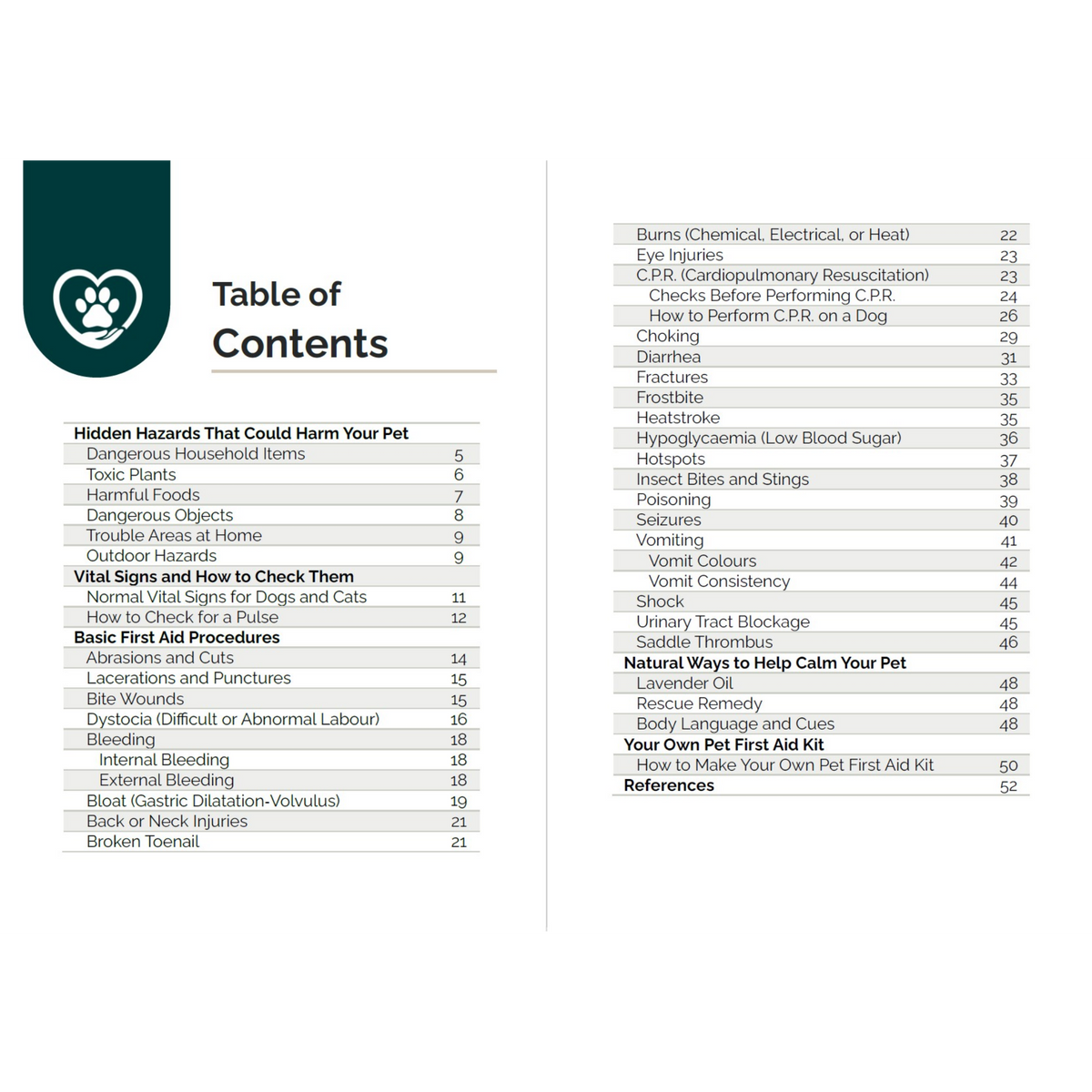 Pet First Aid Handbook