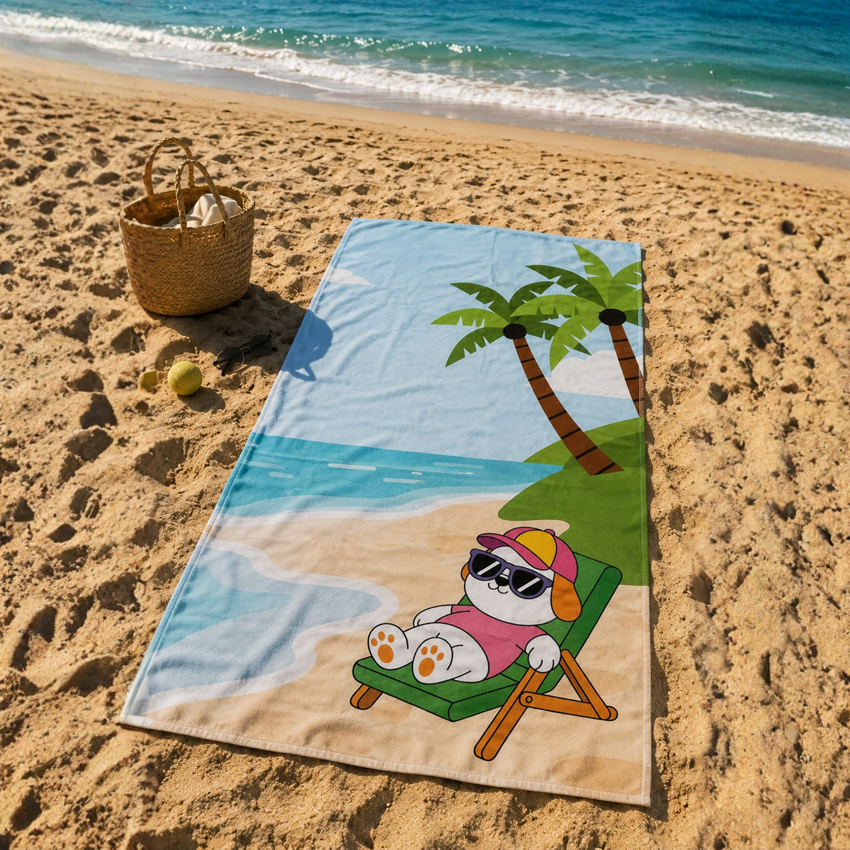 Sunset Vibes Beach Towel