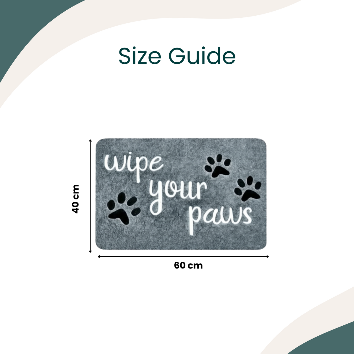 "Wipe Your Paws" Door Mat