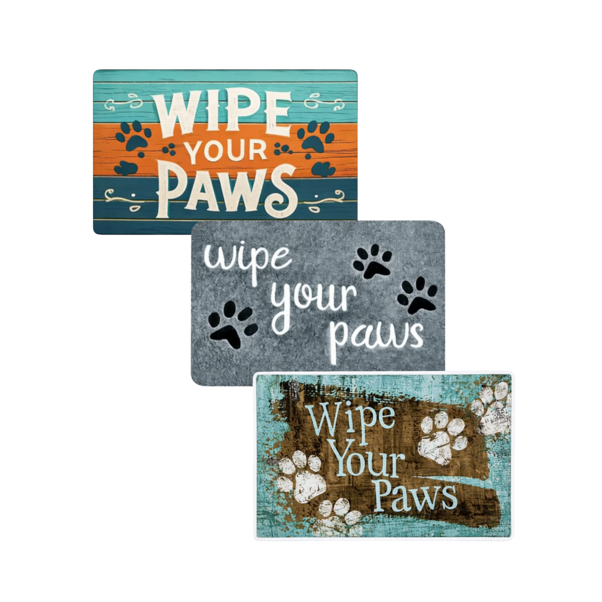 "Wipe Your Paws" Door Mat