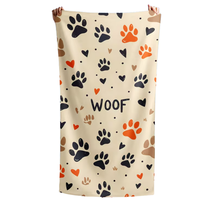 Woof Beach Towel
