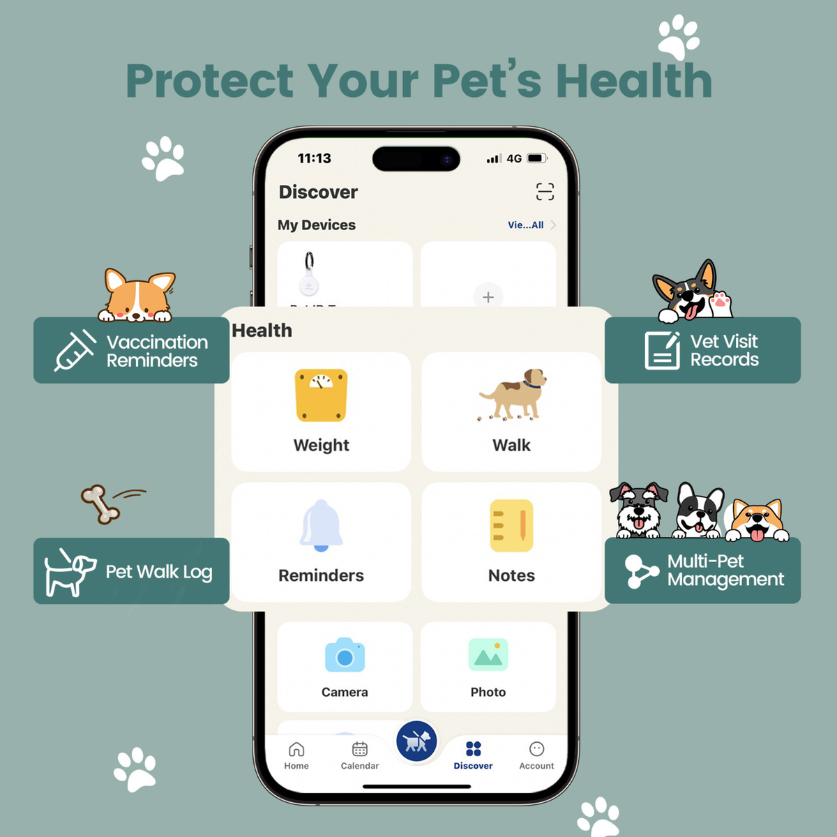 Anti-Loss Smart Pet ID Tag - NFC & QR Code