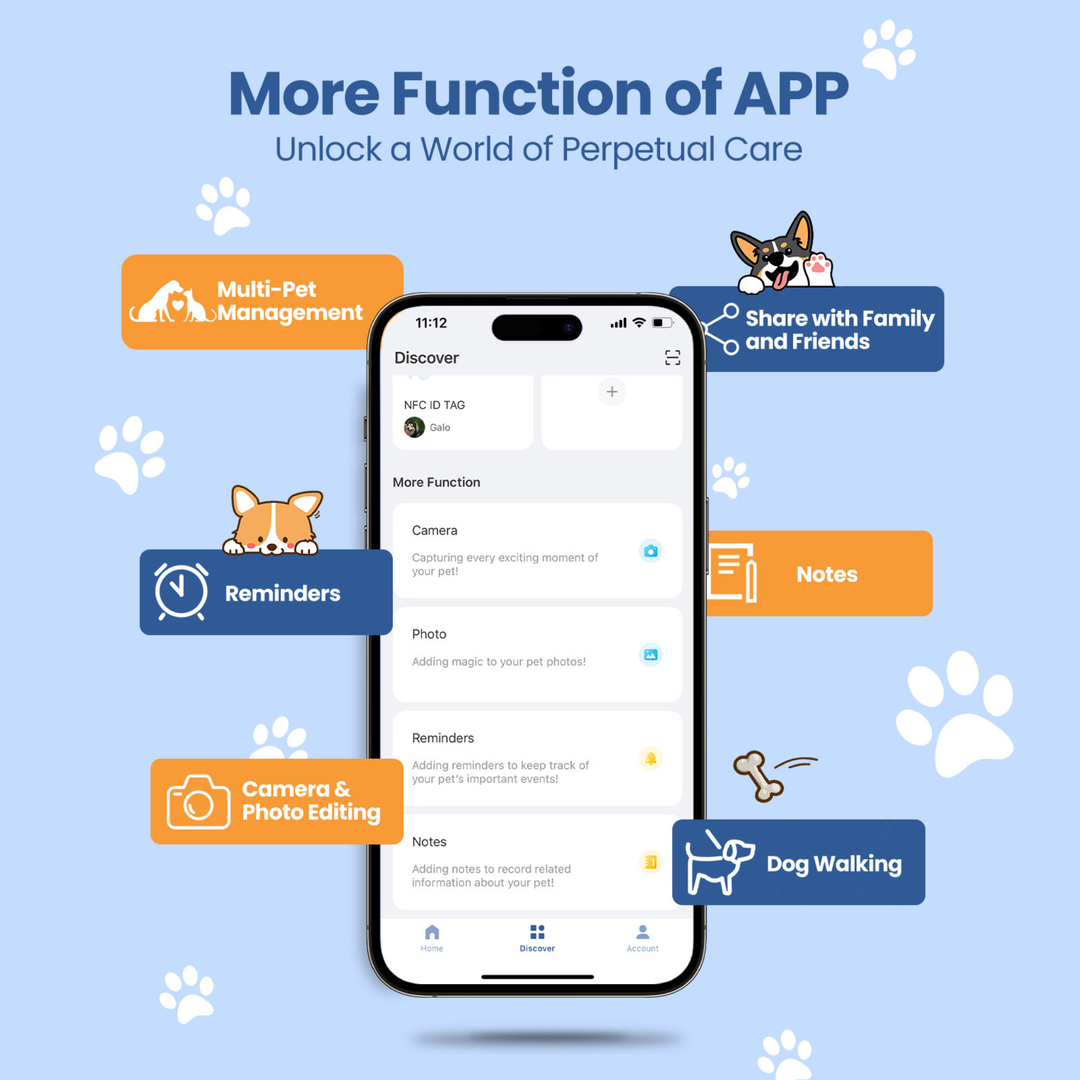 Anti-Loss Smart Pet ID Tag - QR & AirTag Holder
