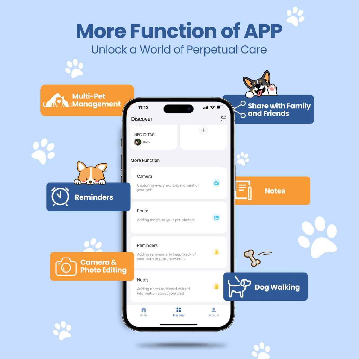Anti-Loss Smart Pet ID Tag - QR & AirTag Holder