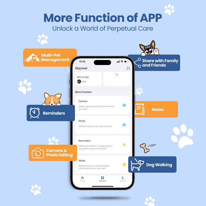 Anti-Loss Smart Pet ID Tag - QR & AirTag Holder