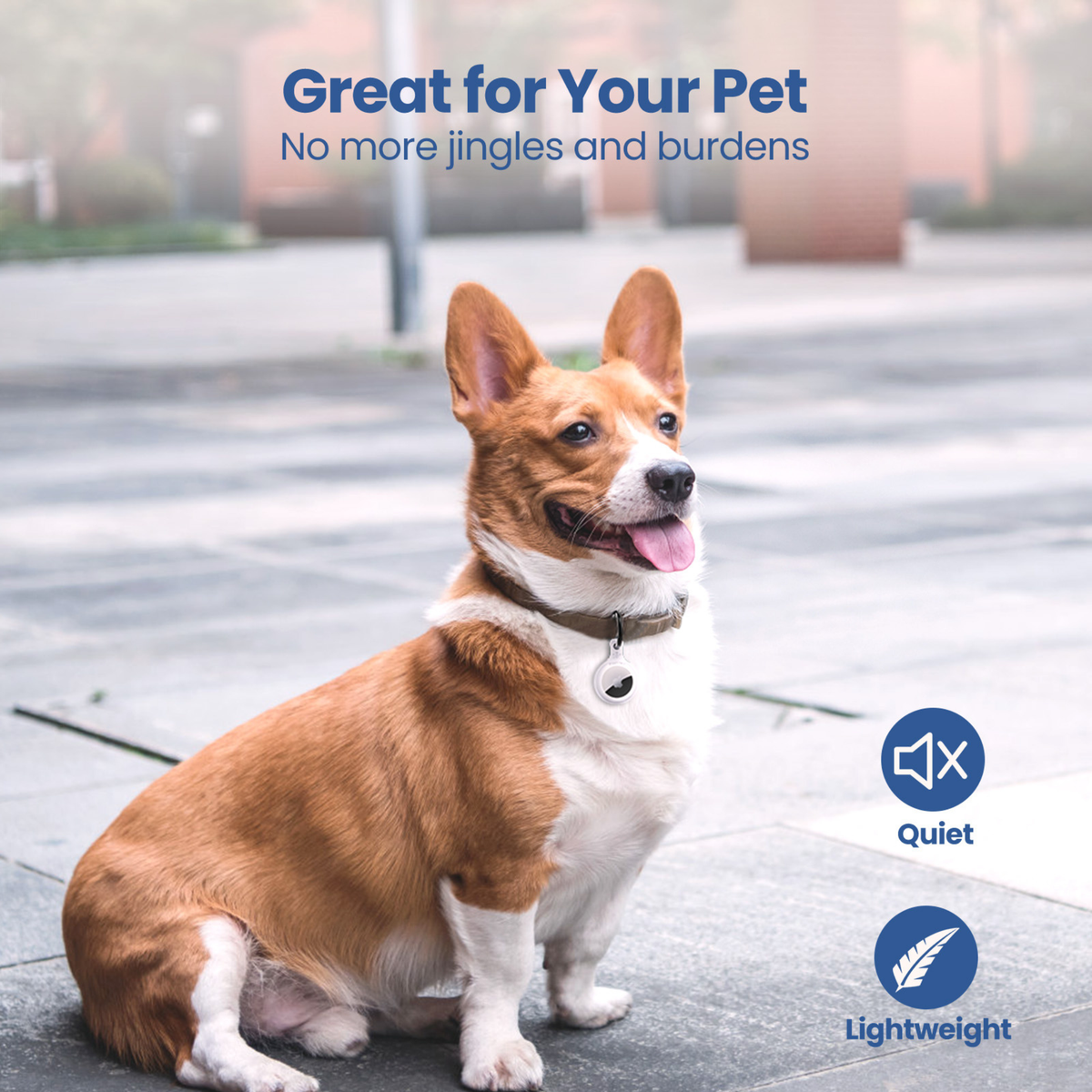 Anti-Loss Smart Pet ID Tag - QR & AirTag Holder